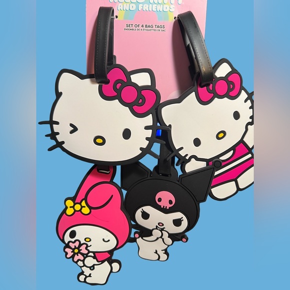 Hello Kitty Clearance Price is Firm! Hello Kitty Friends4 Travel Luggage Tags - Picture 2 of 7
